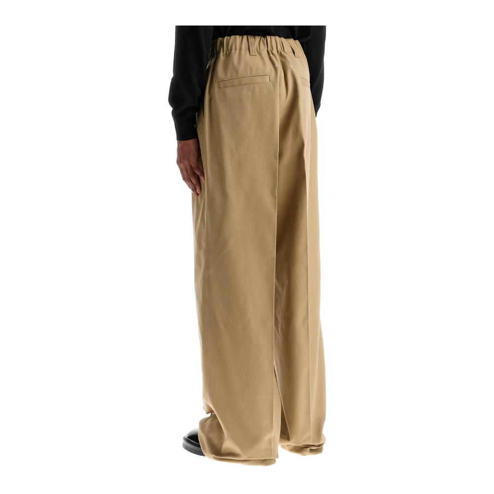 Maison Margiela Wijde Skater Chino Broek Beige Heren