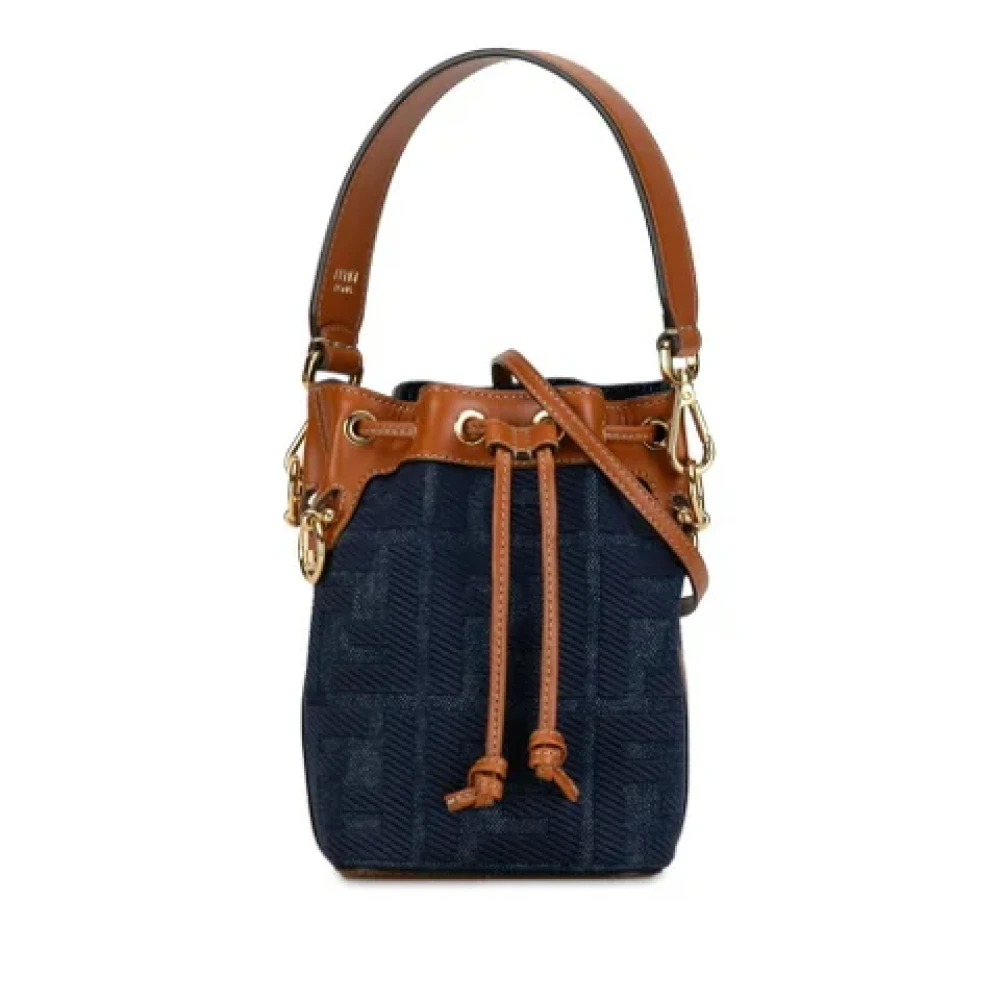 Fendi Vintage Pre-owned Denim fendi-bags Brown Dames