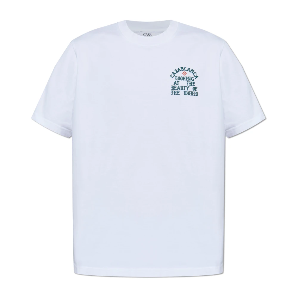 Casablanca T-shirt met logo White Heren
