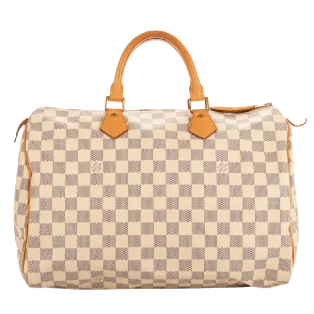 Louis Vuitton Vintage Pre-owned Coated canvas handbags White Dames