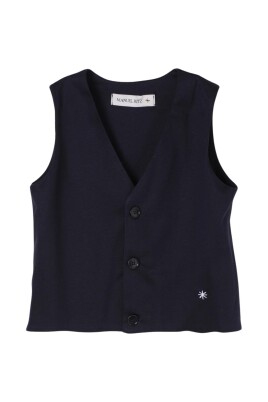 blue-knit-waistcoat-for-kids