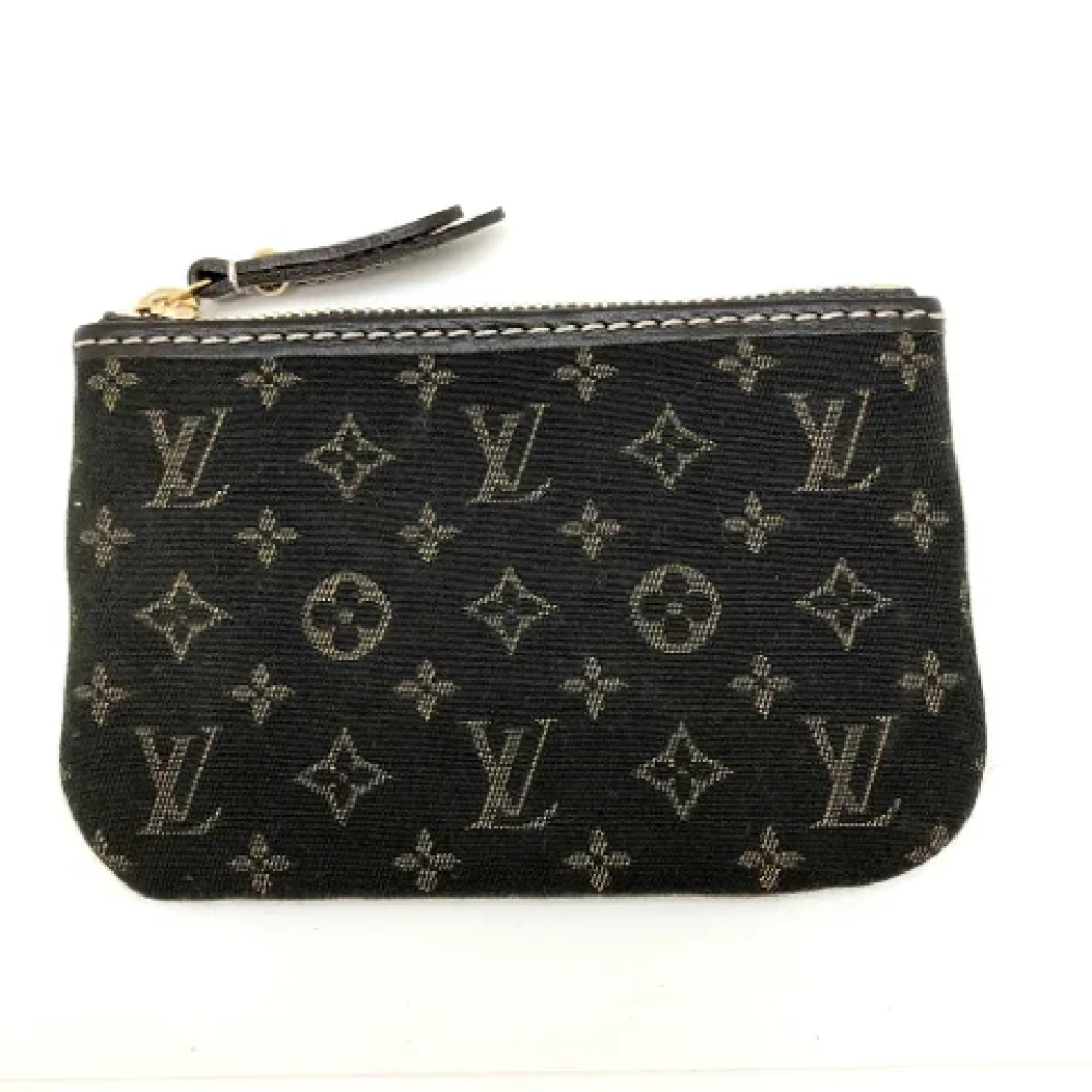 Louis Vuitton Vintage Pre-owned Canvas pouches Black Dames