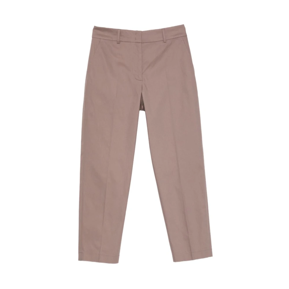 Seventy Brown Slim-Fit Trousers - Female - Slim-Fit Trousers - L - Trousers