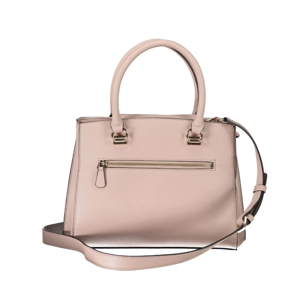 Guess Rosa Handtas met Verstelbare Schouderband Pink Dames