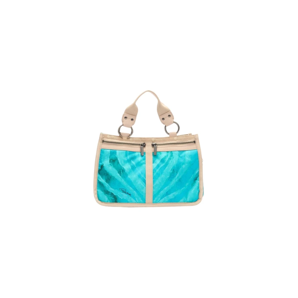 Roberto Cavalli , Handbags, Female, Blue, One Size, Milano Bag With Print