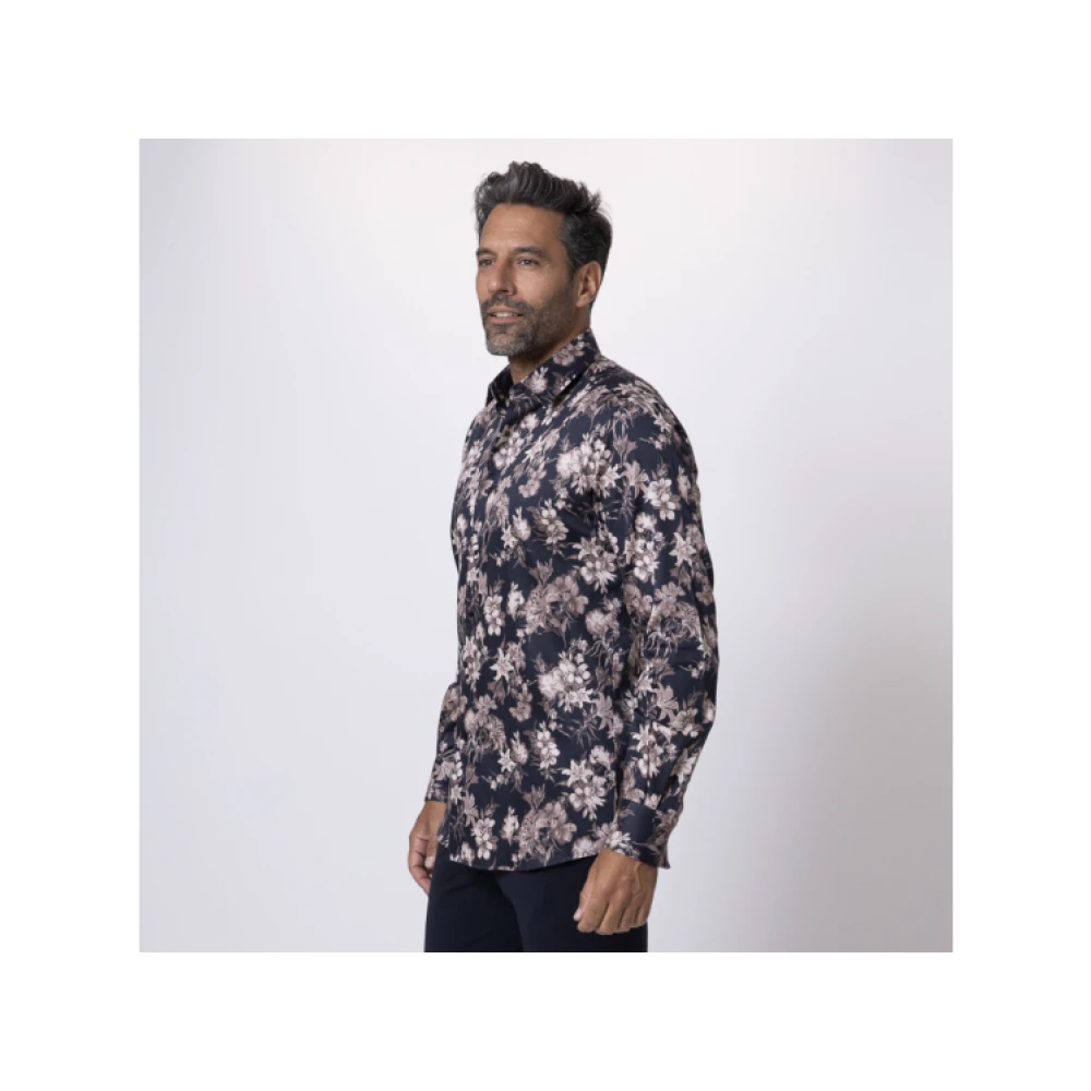 Karl Lagerfeld Beige bloemmotief overhemd Multicolor Heren