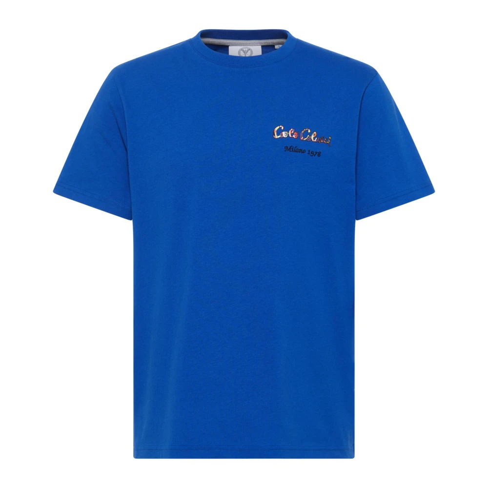 Carlo colucci Kreeft Twist T-Shirt Blue Heren
