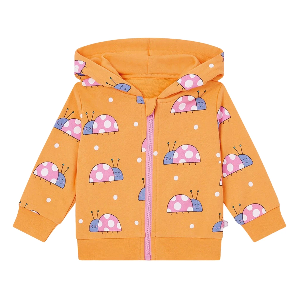Stella Mccartney Women's Orange Ladybird Zip Up Top