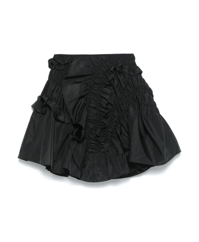 jupe-noire-plissee-a-line