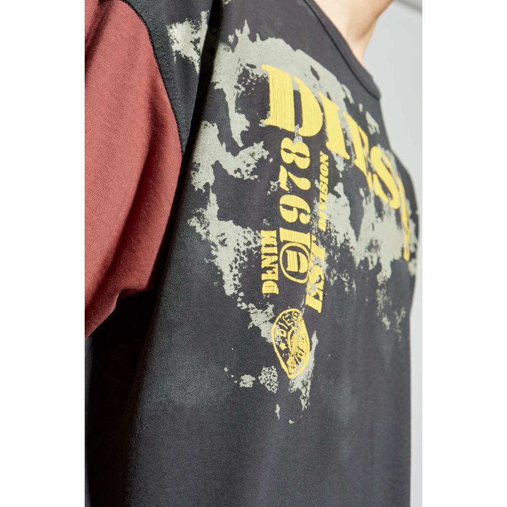 Diesel T-shirt T-Boxt-Q4 Multicolor Heren