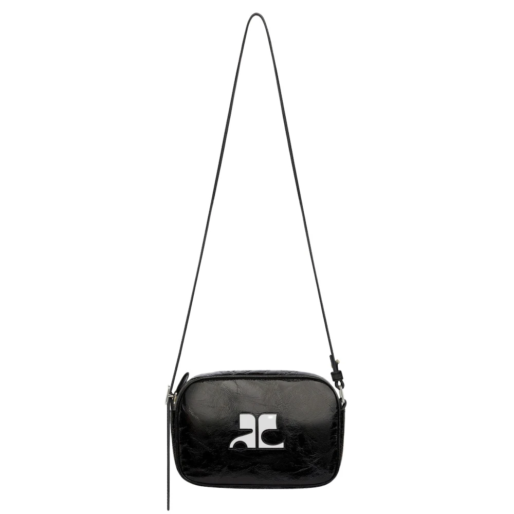 Courrèges Buffelleer Camera Schoudertas Black Dames