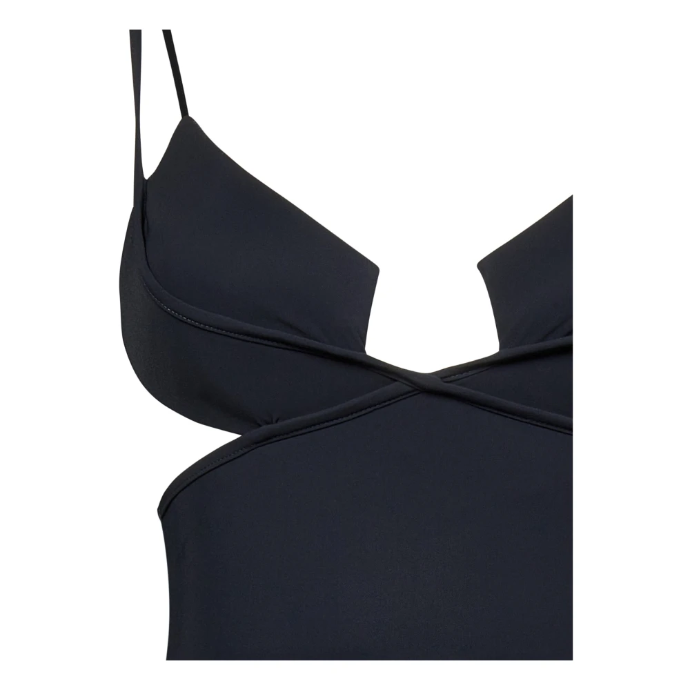 Nensi Dojaka Zwarte badkleding Aw24 Black Dames