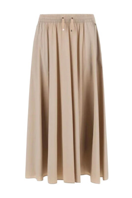 nylon-stretch-long-skirt-with-drawstring