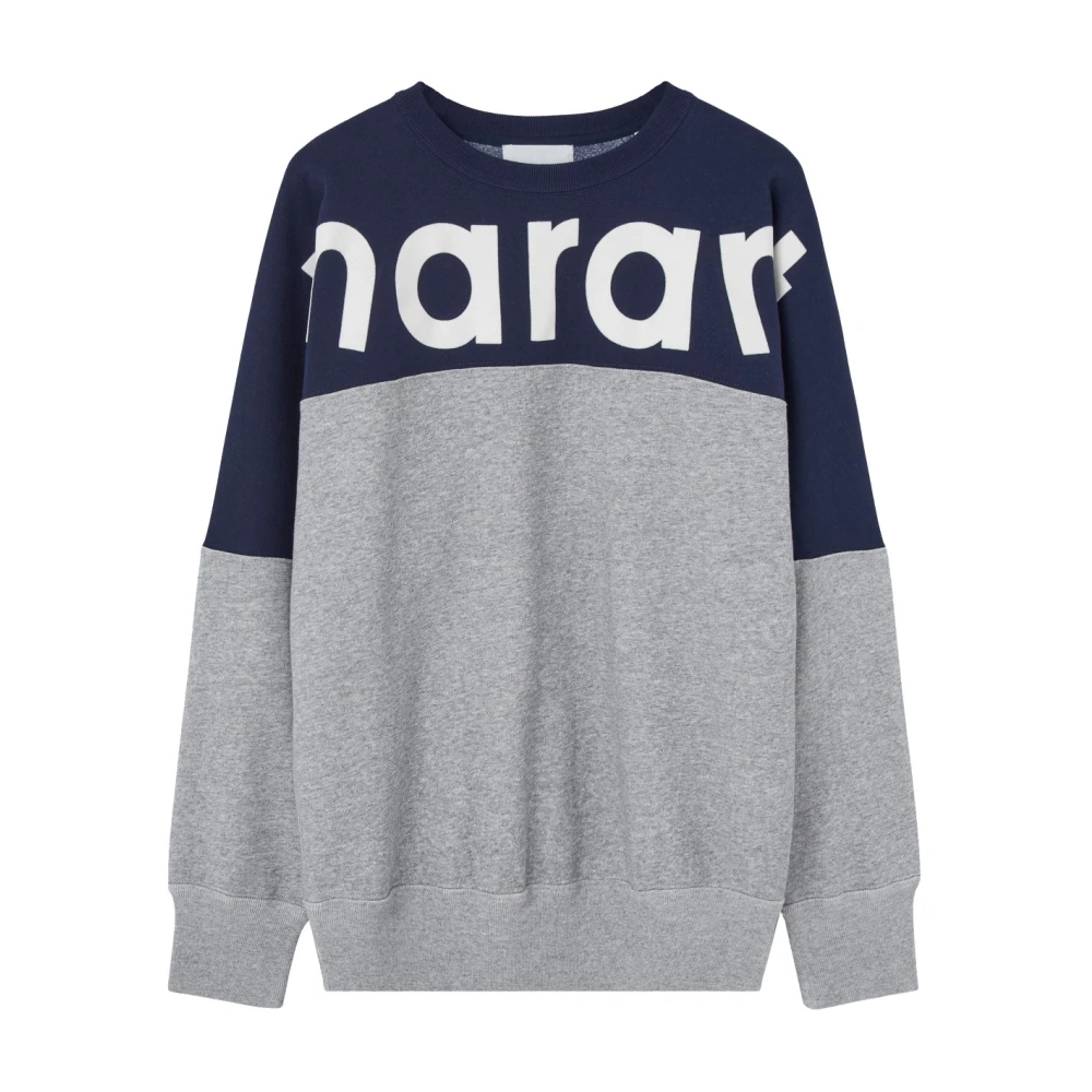 Isabel marant Logo Sweatshirt Howley Biologisch Katoen Gray Heren