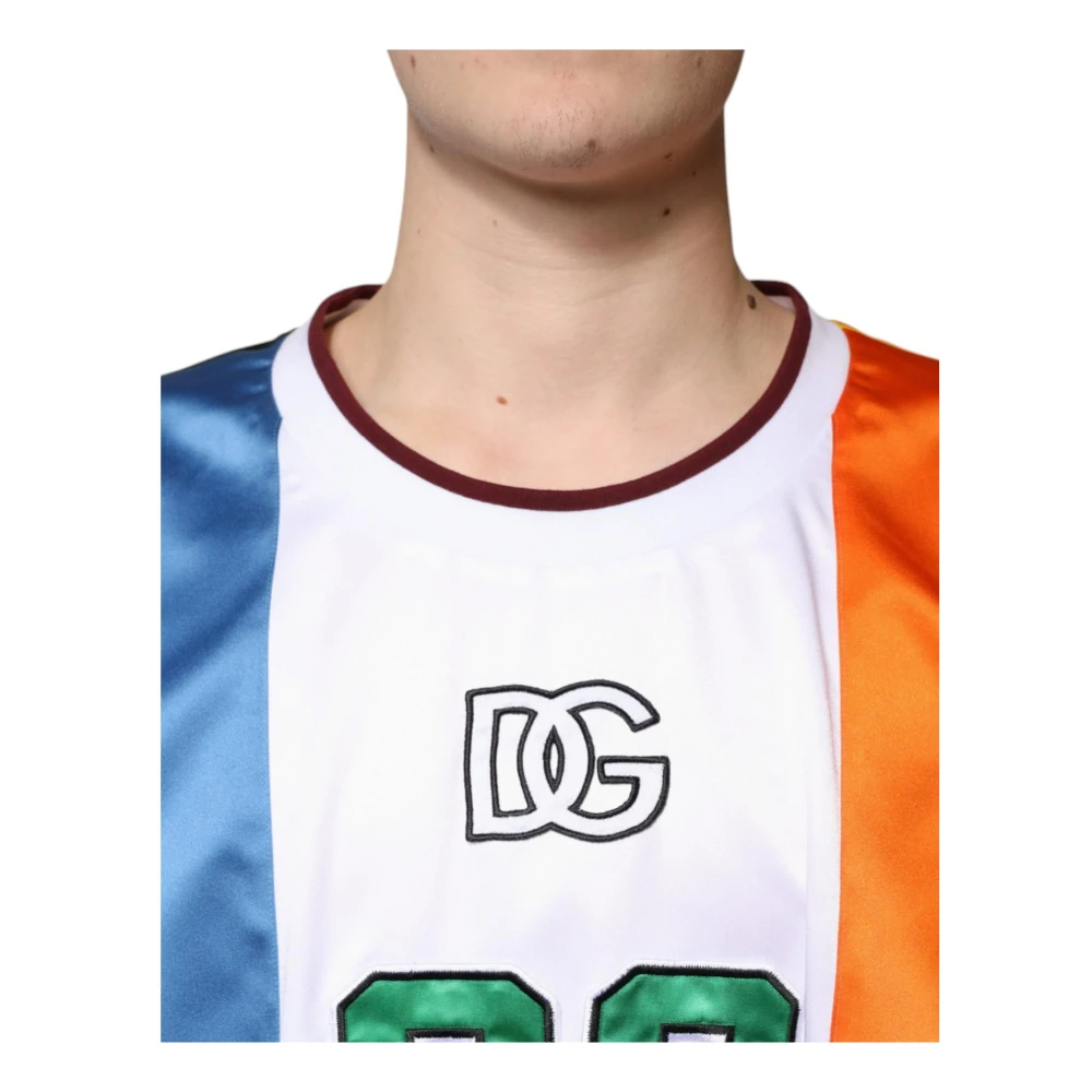 Dolce & Gabbana Multicolor Mouwloos Crew Neck T-shirt Multicolor Heren
