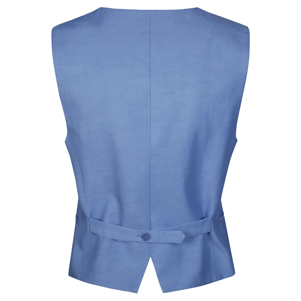 P.a.r.o.s.h. Stijlvolle Gilet voor een Moderne Look Blue Dames