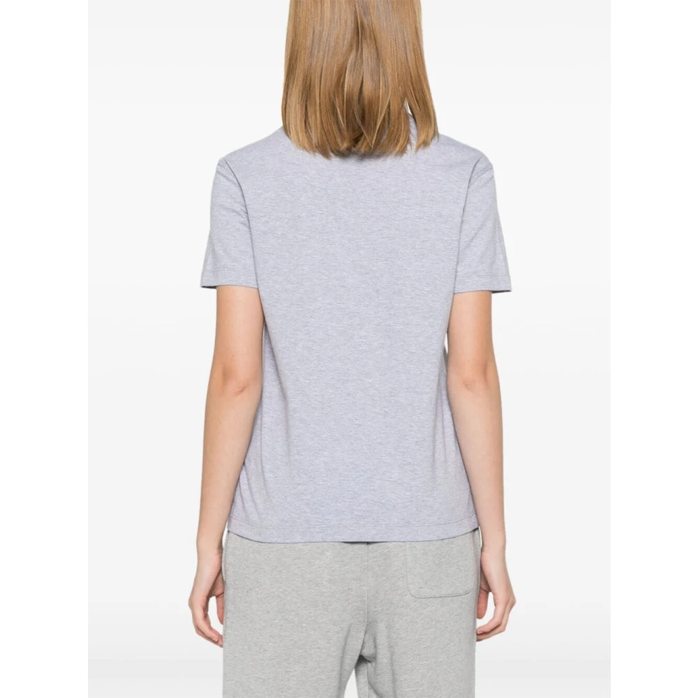 Fendi Katoenen T-shirt met logo Gray Dames