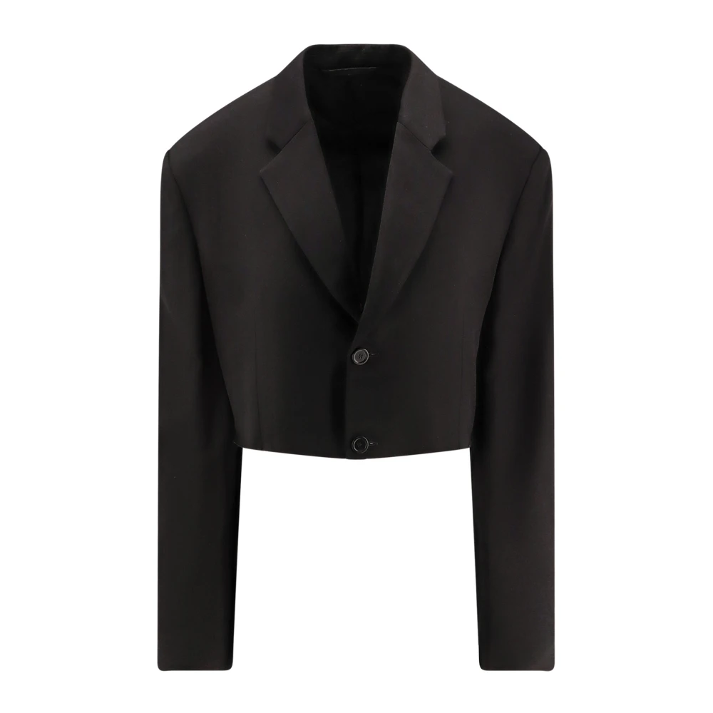 Balenciaga Black Classic Rever Crop Fit Clothing - Female - Blazers - S - Jackets