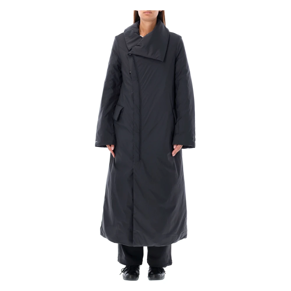 Y-3 Zwarte Lange Donsjas Aw24 Black Dames