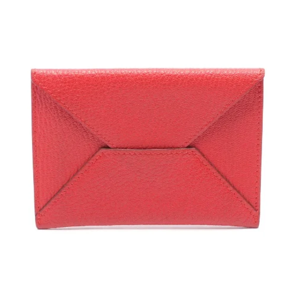 Hermès Vintage Pre-owned Leather wallets Red Dames