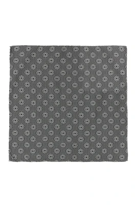 Medaljongmönstrad sidenscarf