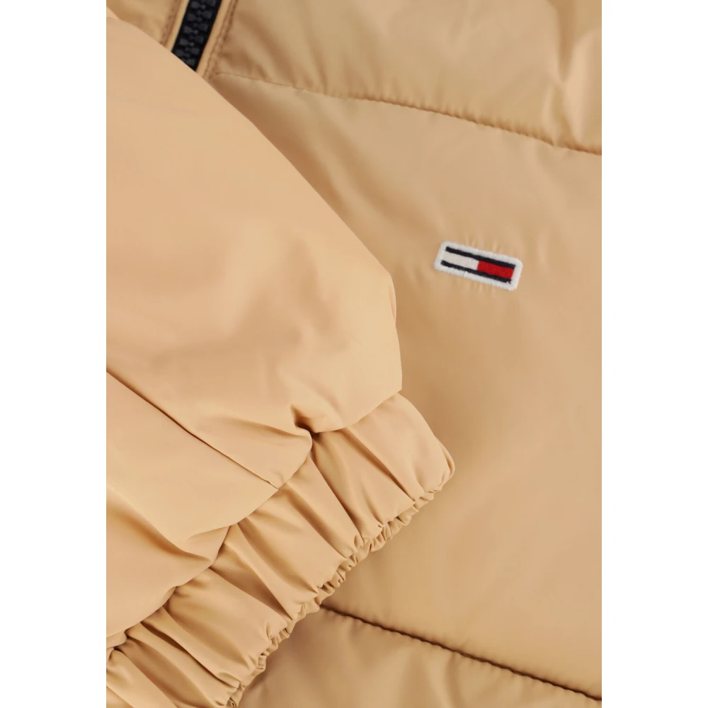 Tommy Jeans Beige Puffer Jas Essential Stijl Beige Heren