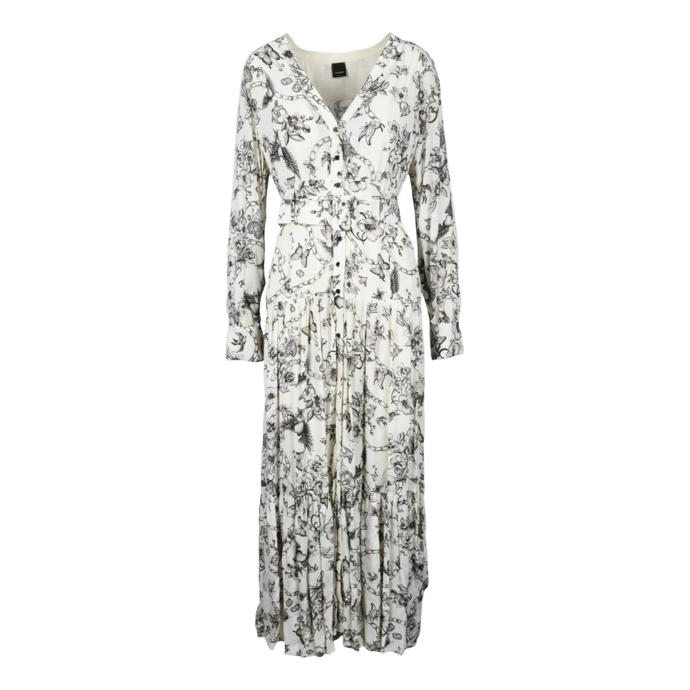 pinko Viscose Jurk voor Dames White Dames