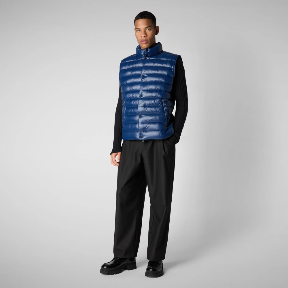 Save The Duck Vest Blue Heren