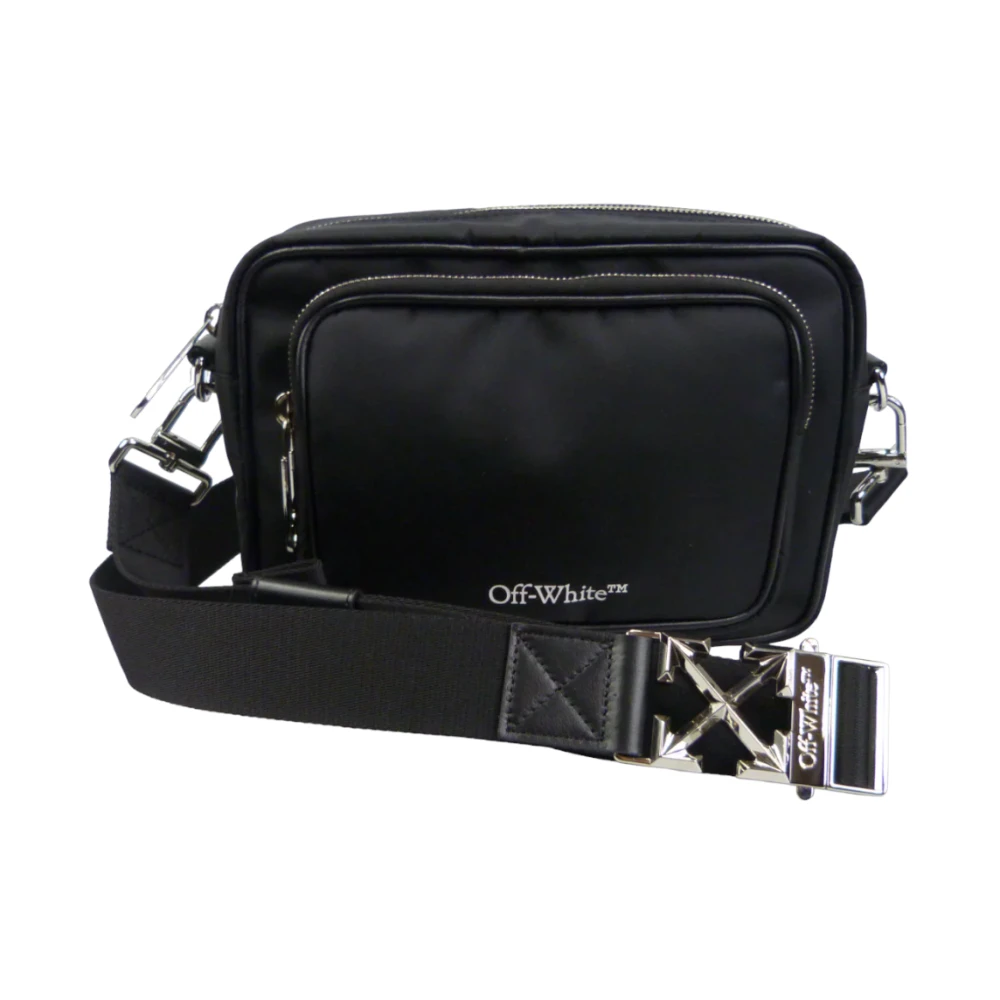 Off White Zwarte tassen met moderne stijl Black Heren