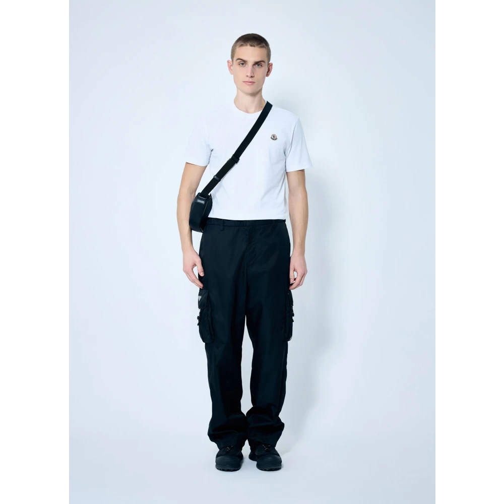 Moncler Logo Patch T-Shirts Set Katoenen Jersey Multicolor Heren