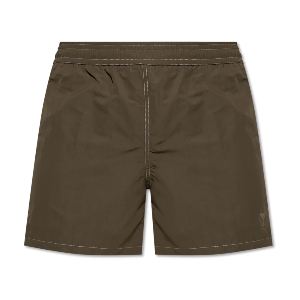 Ami Paris Zwemshorts Green Heren