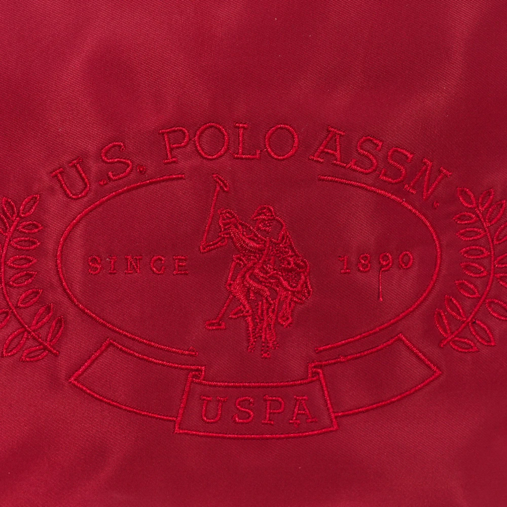 U.s. Polo Assn. Nylon Crossbody Tas met Verstelbare Band Red Dames