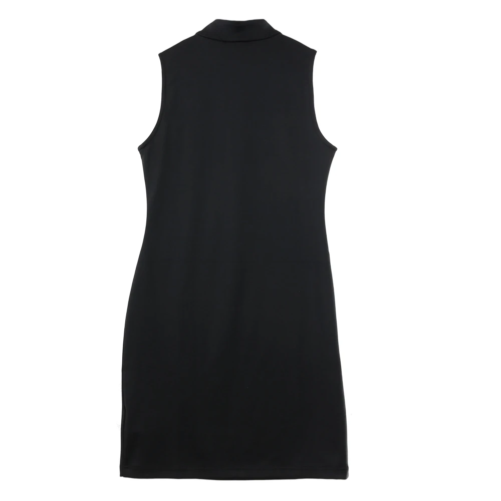 Fila Zwarte Mouwloze Knielange Strakke Jurk Black Dames