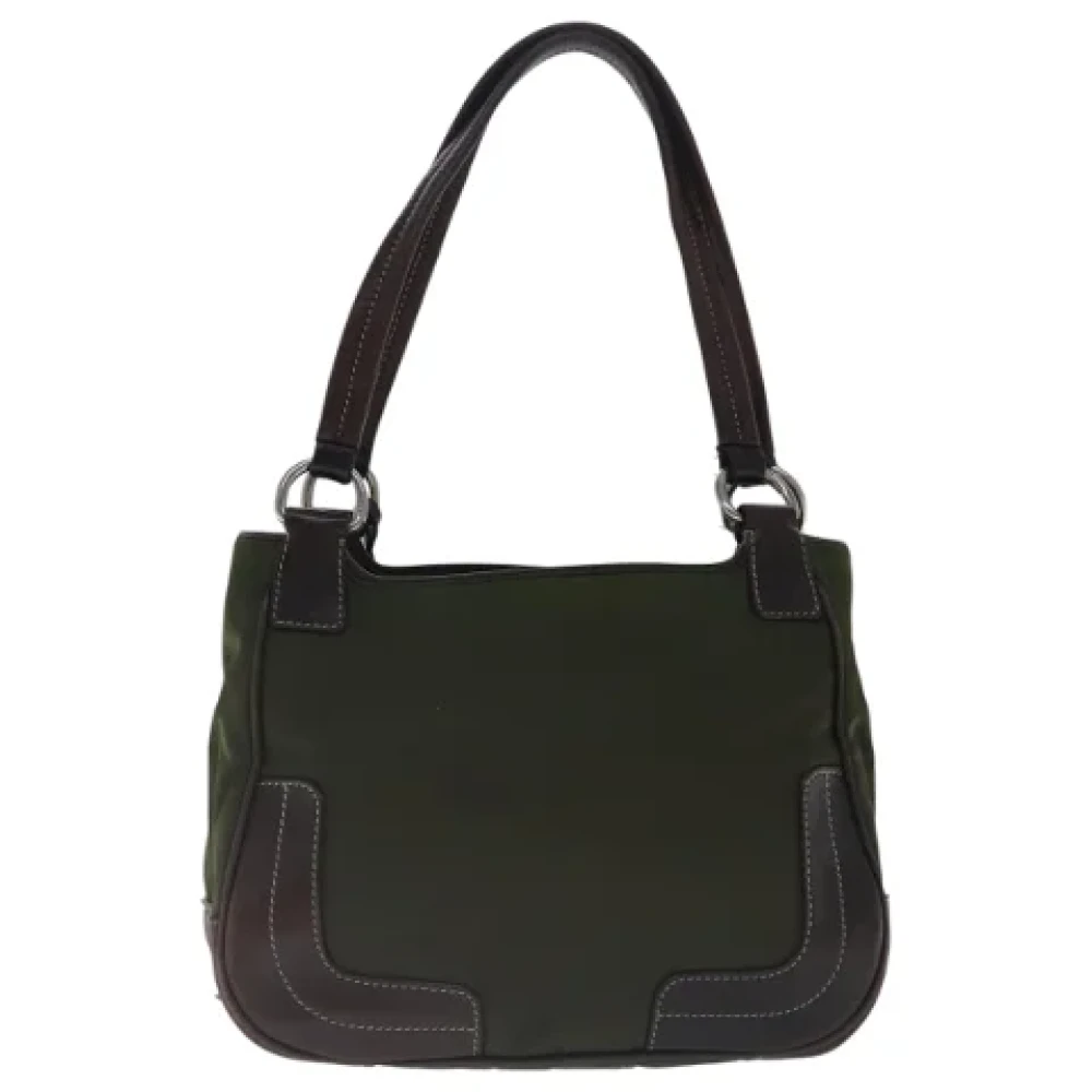 Prada Vintage Pre-owned Nylon prada-bags Brown Dames