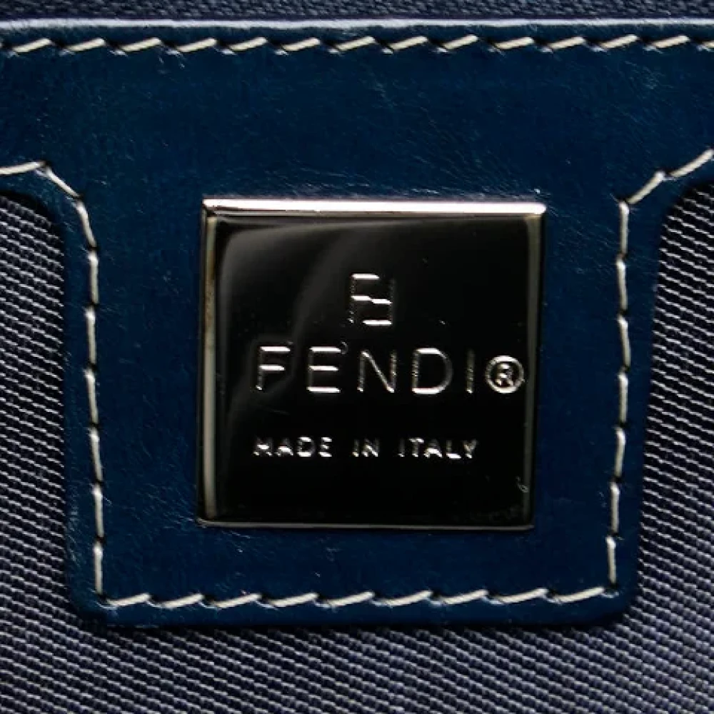 Fendi Vintage Pre-owned Canvas handbags Blue Dames