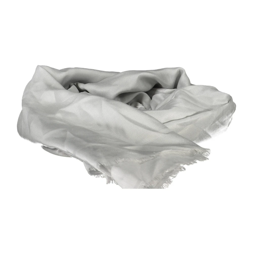 Gant Women's Gray Scarves, One Size, Contrast Detail Scarf