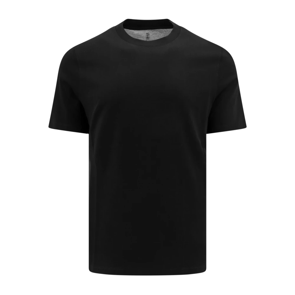 BRUNELLO CUCINELLI Zwart Crew-neck T-Shirt Black Heren
