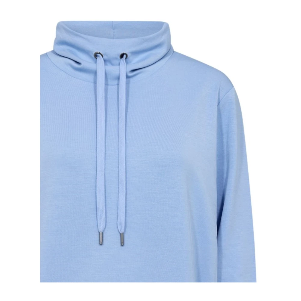 Soyaconcept Blauwe Comfortabele Trui met Hoge Hals Blue Dames