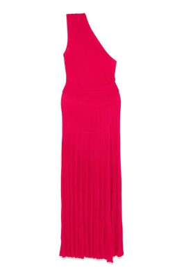 shocking-pink-one-shoulder-dress