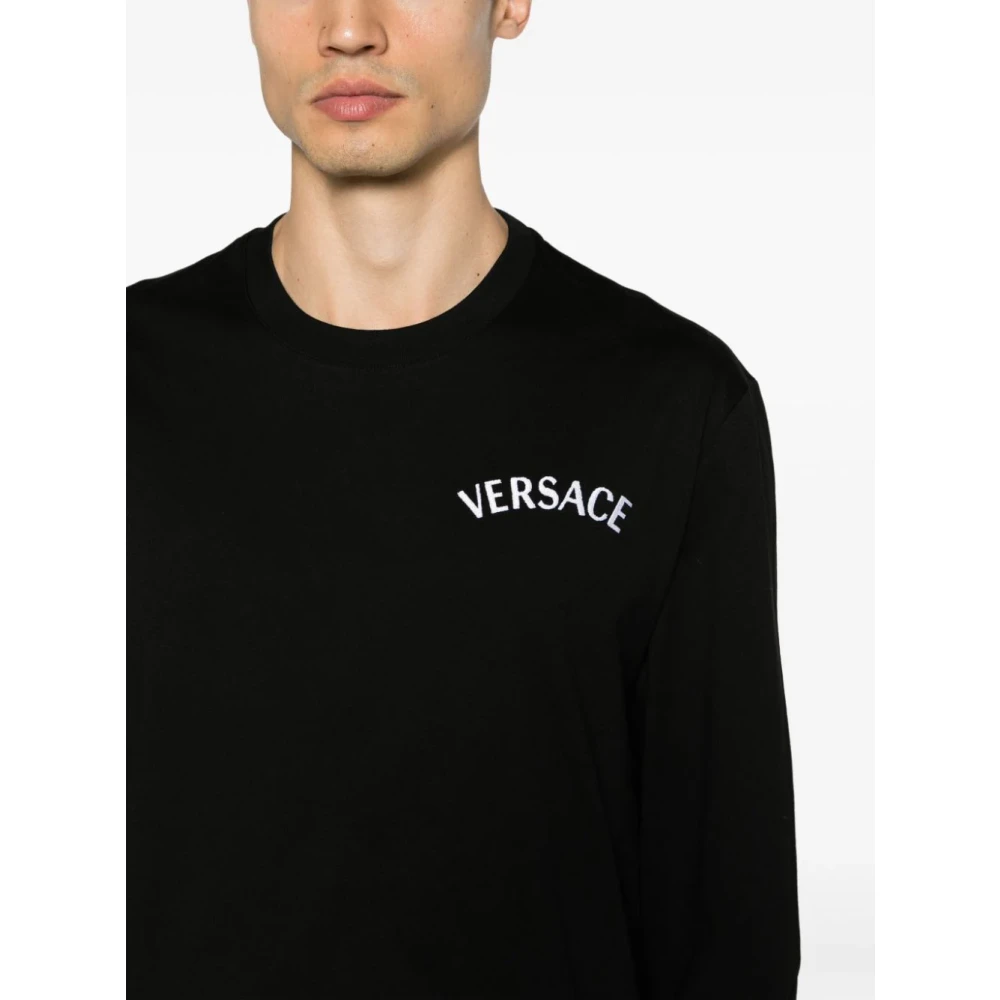 Versace Long Sleeve Tops Black Heren