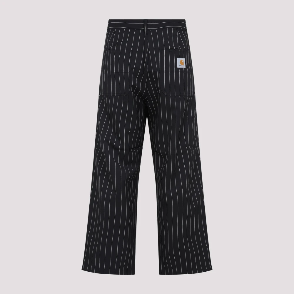 Carhartt WIP Zwarte Wax Streep Seaton Broek Black Heren