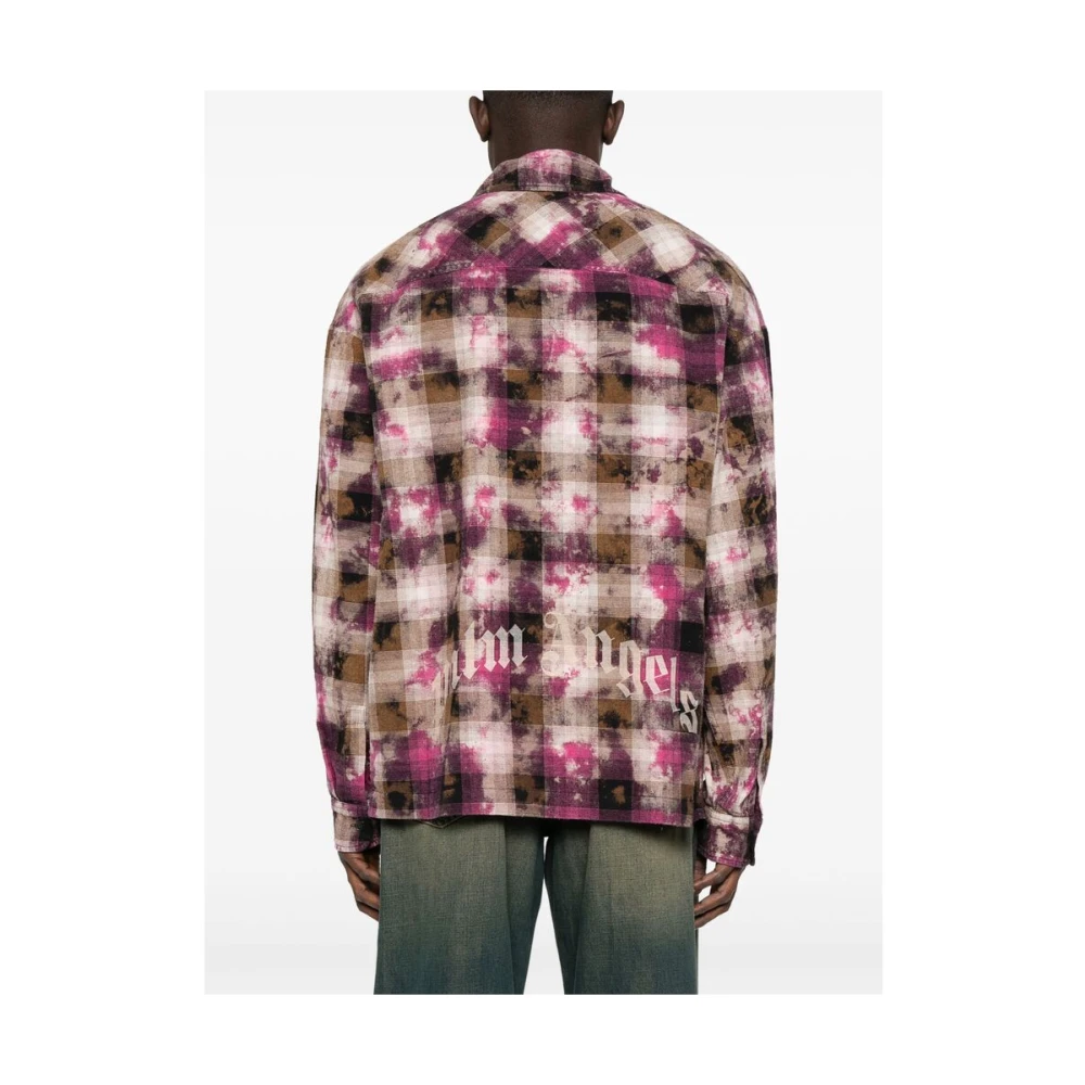 Palm Angels Fuchsia Roze Knoopshirt Multicolor Heren