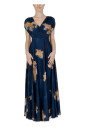 blue-floral-v-neck-dress
