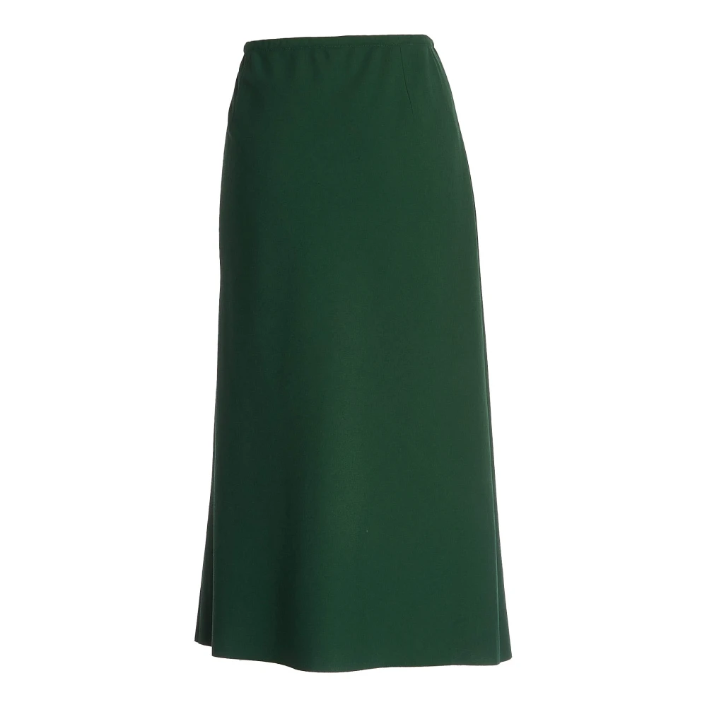 Dries Van Noten Groene Gerende Rok Aw24 Green Dames