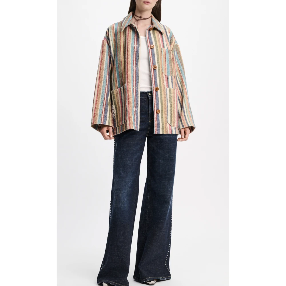 dorothee schumacher Gestreepte Comfort Jas Multicolor Dames