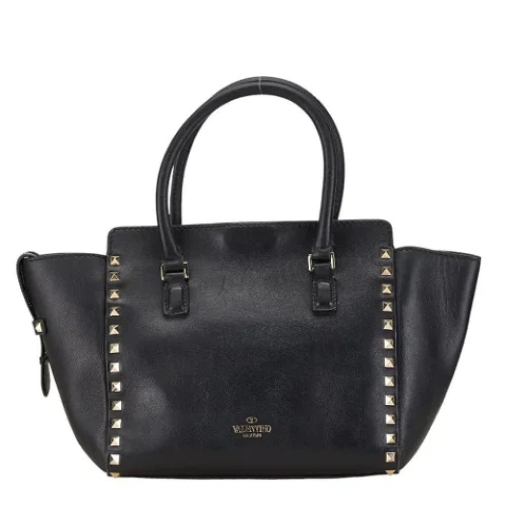 Valentino Vintage Pre-owned Leather handbags Black Dames