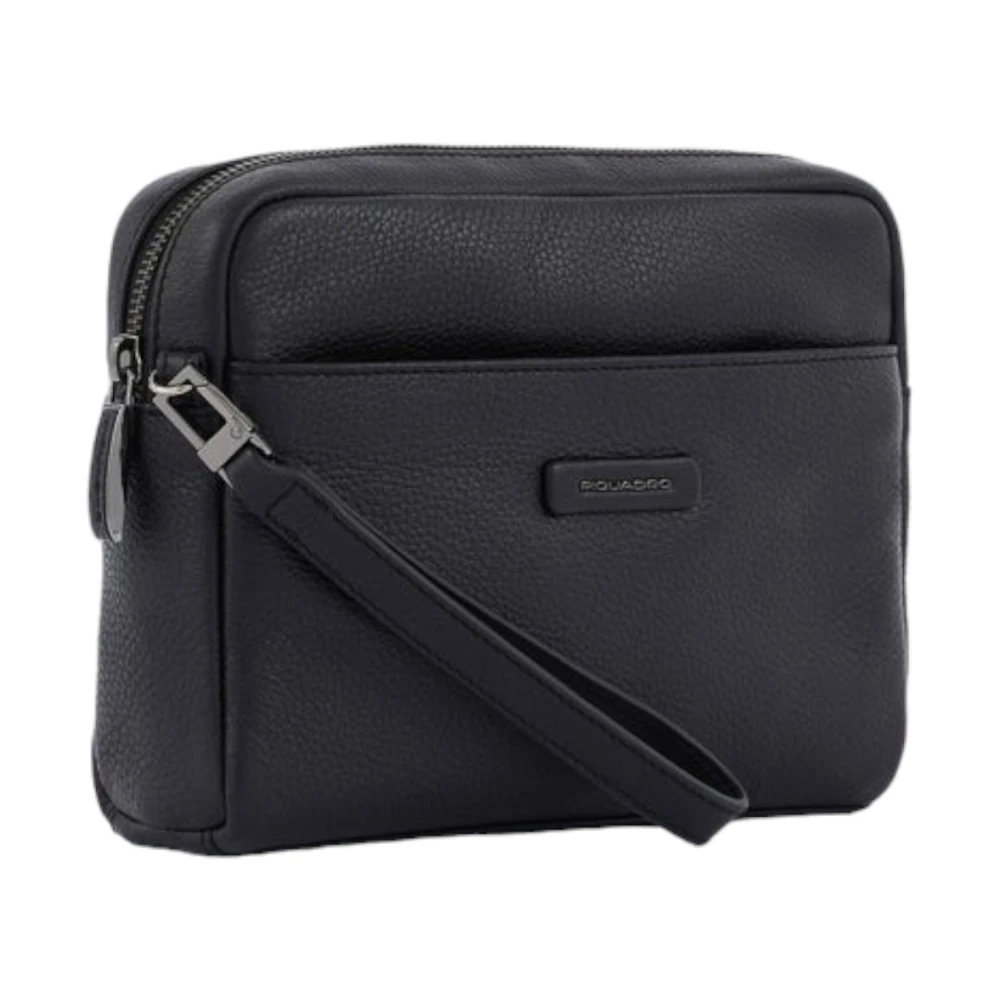 Piquadro Zwarte tassen Unieke stijl Black Heren
