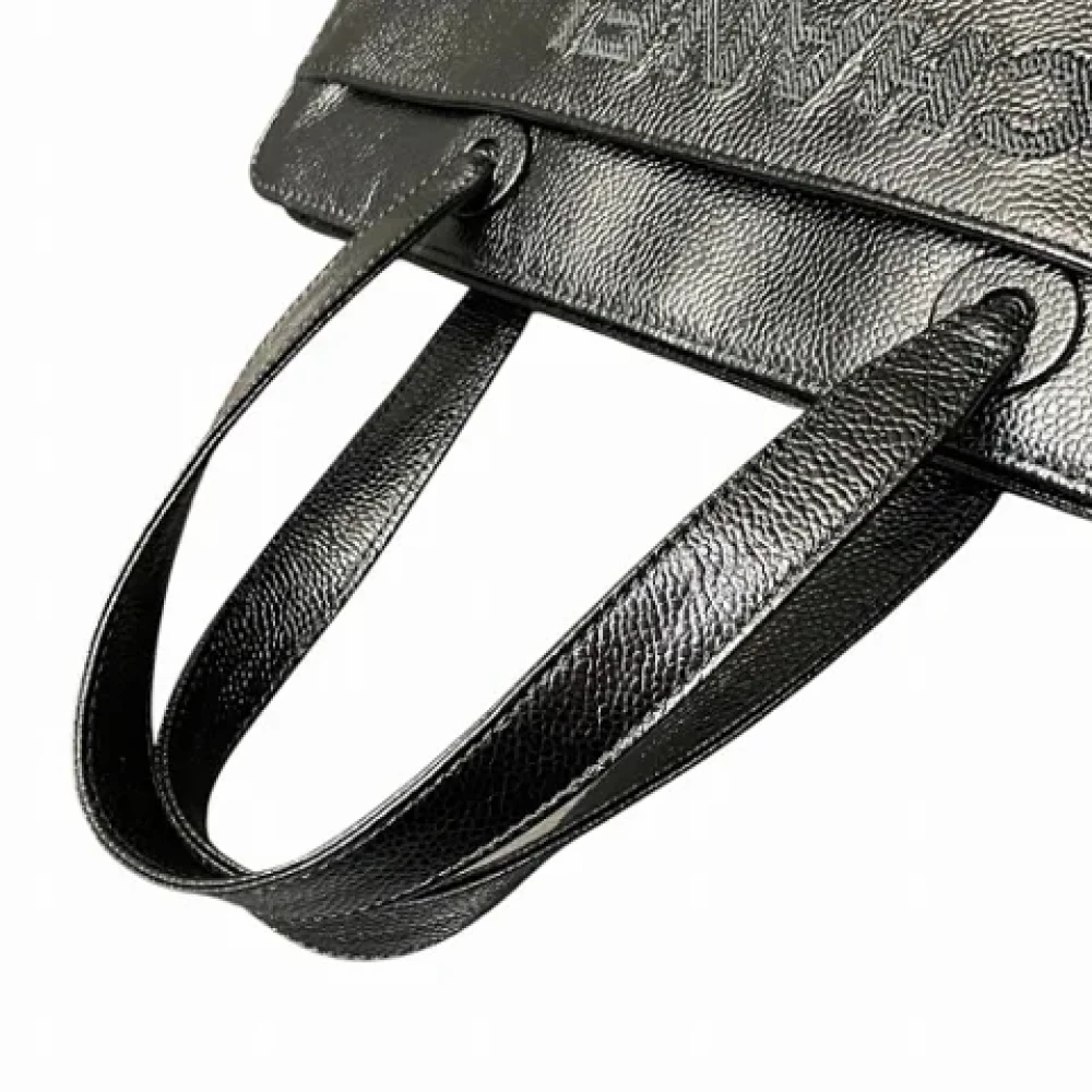 Chanel Vintage Pre-owned Leather handbags Black Dames