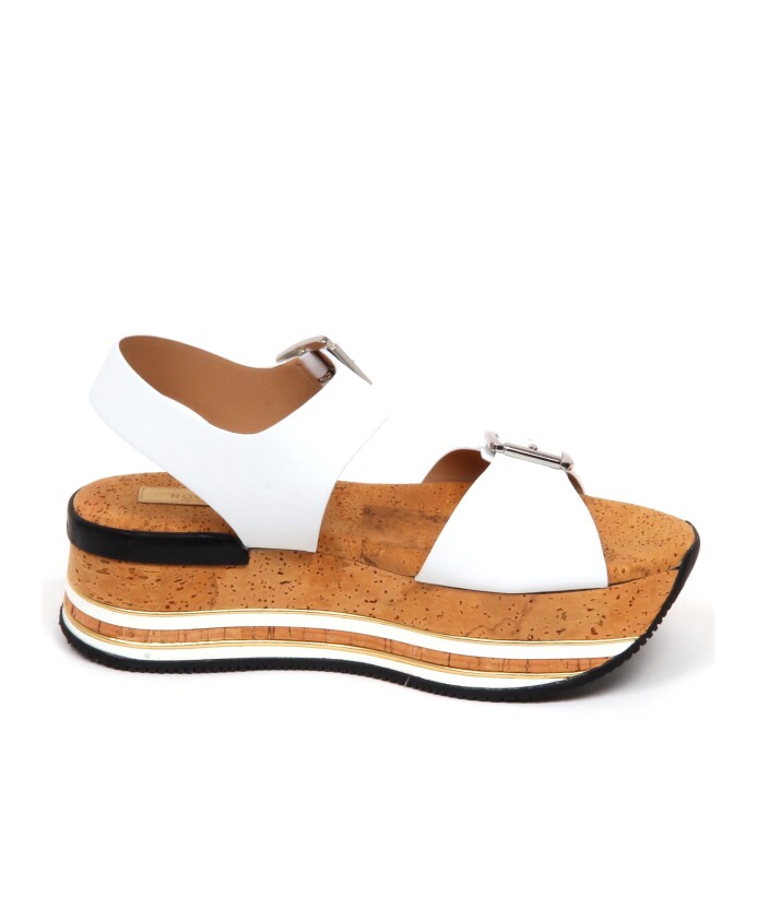 chaussure-en-liege-blanc-avec-style-sandale