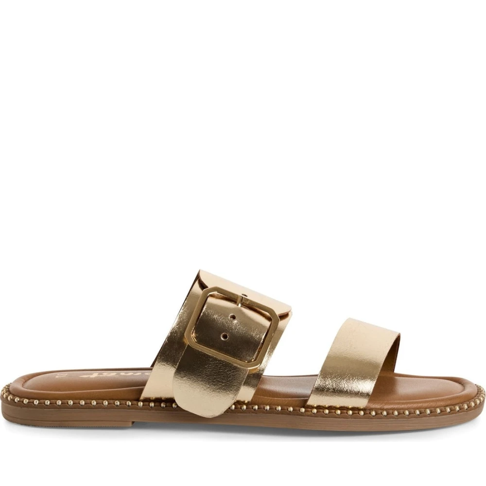 Tamaris Women's Beige Sliders, 5 Uk, Leather Mule